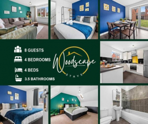 Woodscape Stays - Relaxing City Retreat, 4 Bed, 3 Bath House, Off Road Parking, Fast WIFI, Close to City Centre